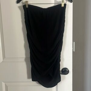 Black ruching skirt